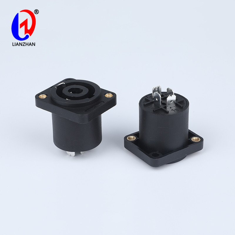 SpeakOn Female Panel Mount Socket Connector Neutrik SpeakOn Chassis Audio Speaker Socket